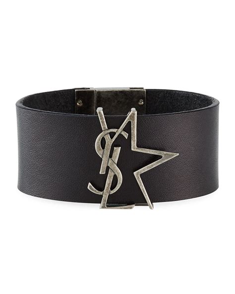 ysl bracelet women's|yves Saint Laurent leather bracelet.